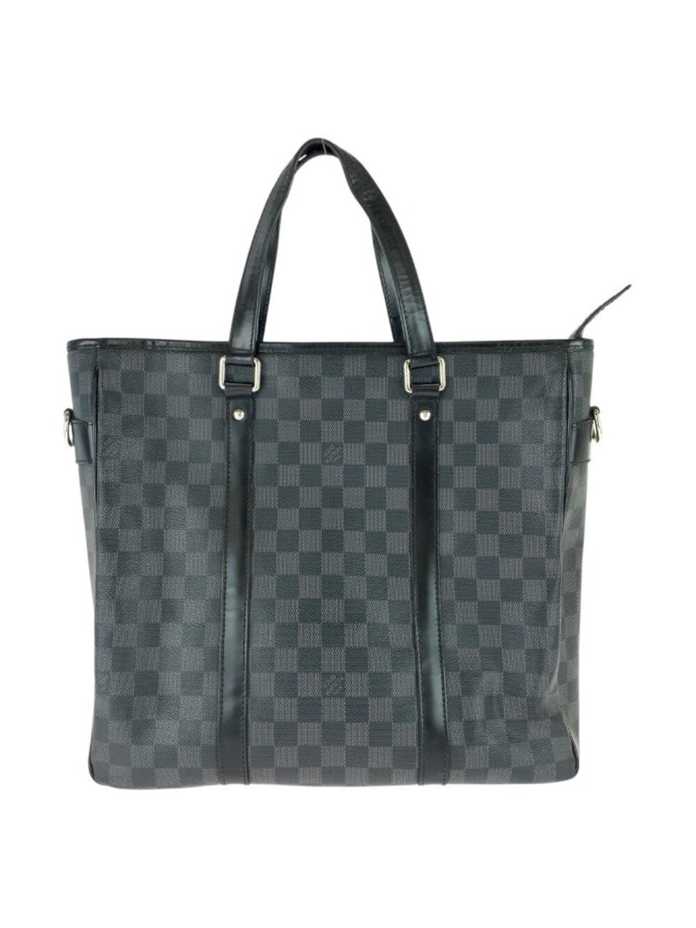 Louis Vuitton Damier Graphite Tadao PM Black Silver Leather Business Bag